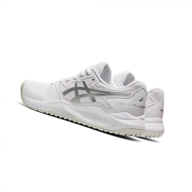 Chaussure Tennis Asics GEL-CHALLENGER 13 Femme Blanche Argent | WJRN84263