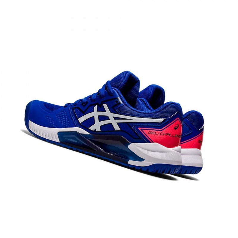 Chaussure Tennis Asics GEL-CHALLENGER 13 Femme Bleu Blanche | OQNI76580