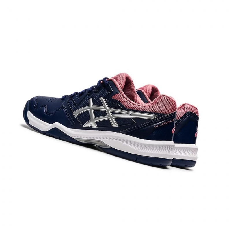 Chaussure Tennis Asics GEL-DEDICATE 7 Femme Argent | MINB51092