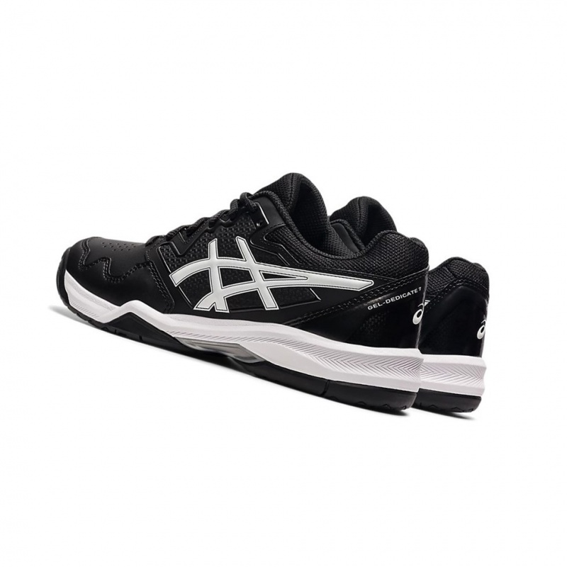 Chaussure Tennis Asics GEL-DEDICATE 7 Femme Noir Blanche | UYAF65789