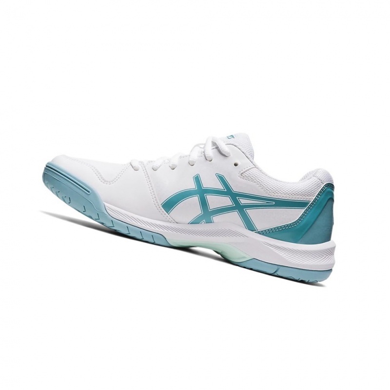 Chaussure Tennis Asics GEL-DEDICATE 7 Femme Blanche Bleu | DUFW16409