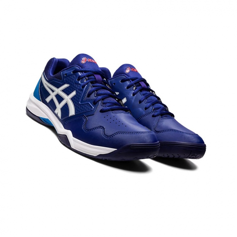 Chaussure Tennis Asics GEL-DEDICATE 7 Homme Bleu Blanche | EHUN54321