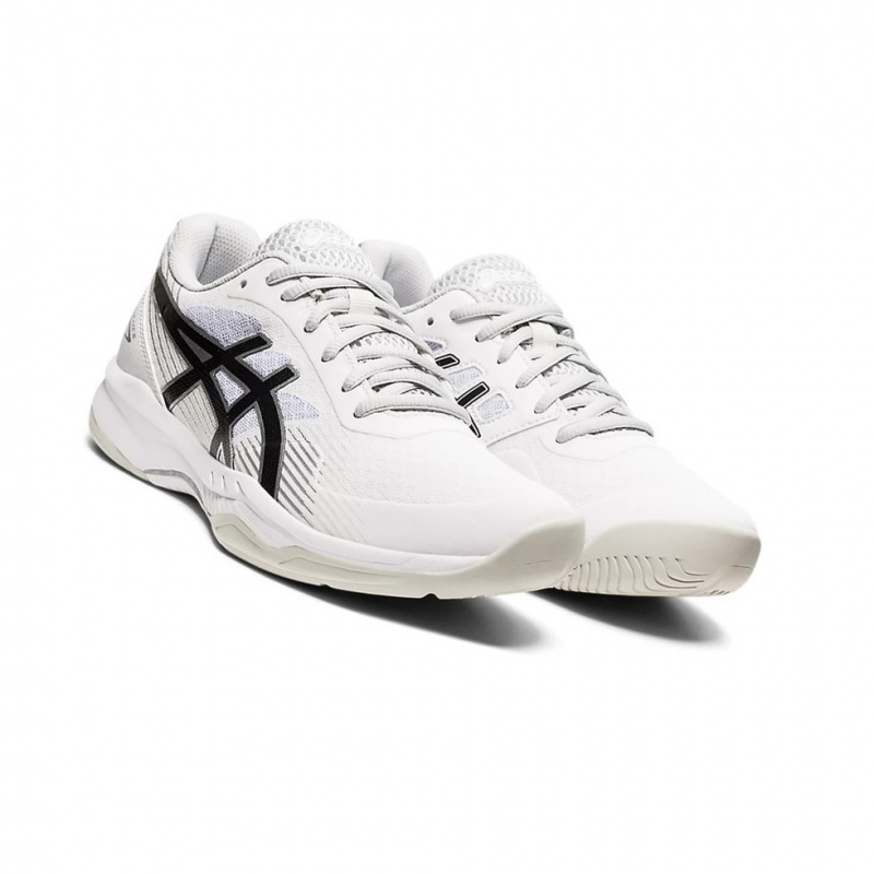 Chaussure Tennis Asics GEL-GAME 8 Femme Blanche Noir | KLMU75432