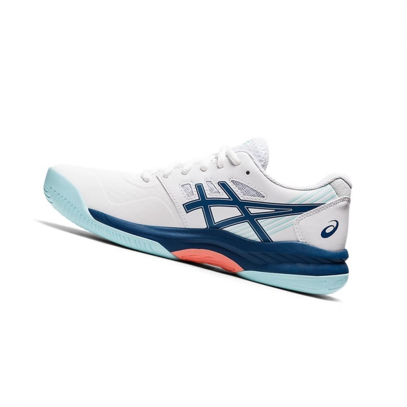 Chaussure Tennis Asics GEL-GAME 8 Femme Blanche Indigo Clair | XSTB76829