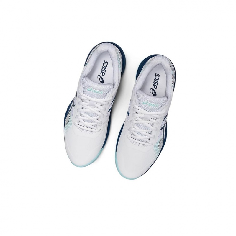 Chaussure Tennis Asics GEL-GAME 8 Femme Blanche Indigo Clair | XSTB76829