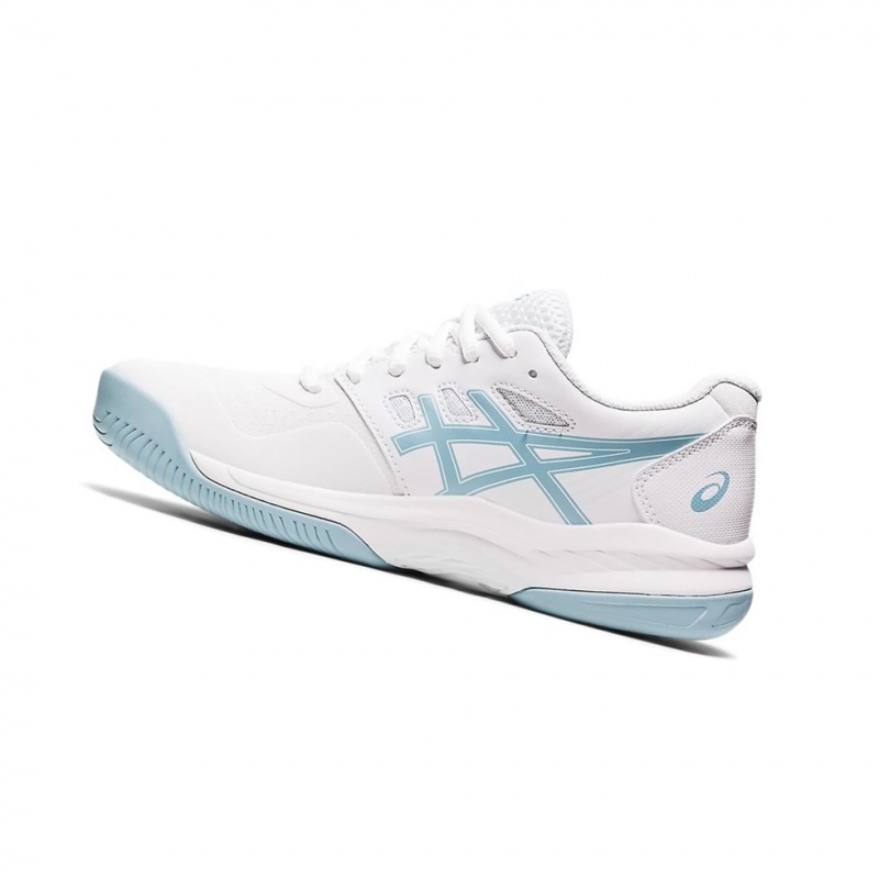 Chaussure Tennis Asics GEL-GAME 8 Femme Blanche Bleu | CXEZ49830