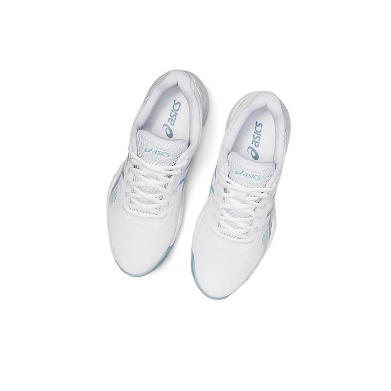 Chaussure Tennis Asics GEL-GAME 8 Femme Blanche Bleu | CXEZ49830