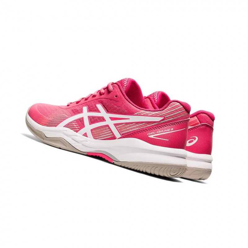 Chaussure Tennis Asics GEL-GAME 8 Femme Rose Blanche | GHPS78302