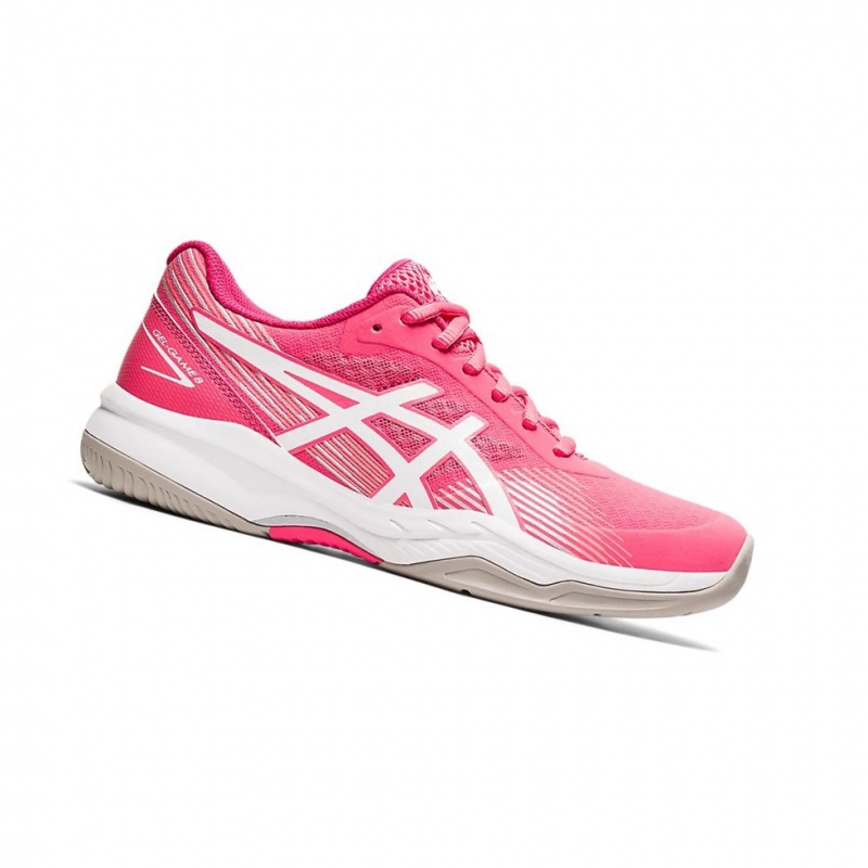 Chaussure Tennis Asics GEL-GAME 8 Femme Rose Blanche | GHPS78302