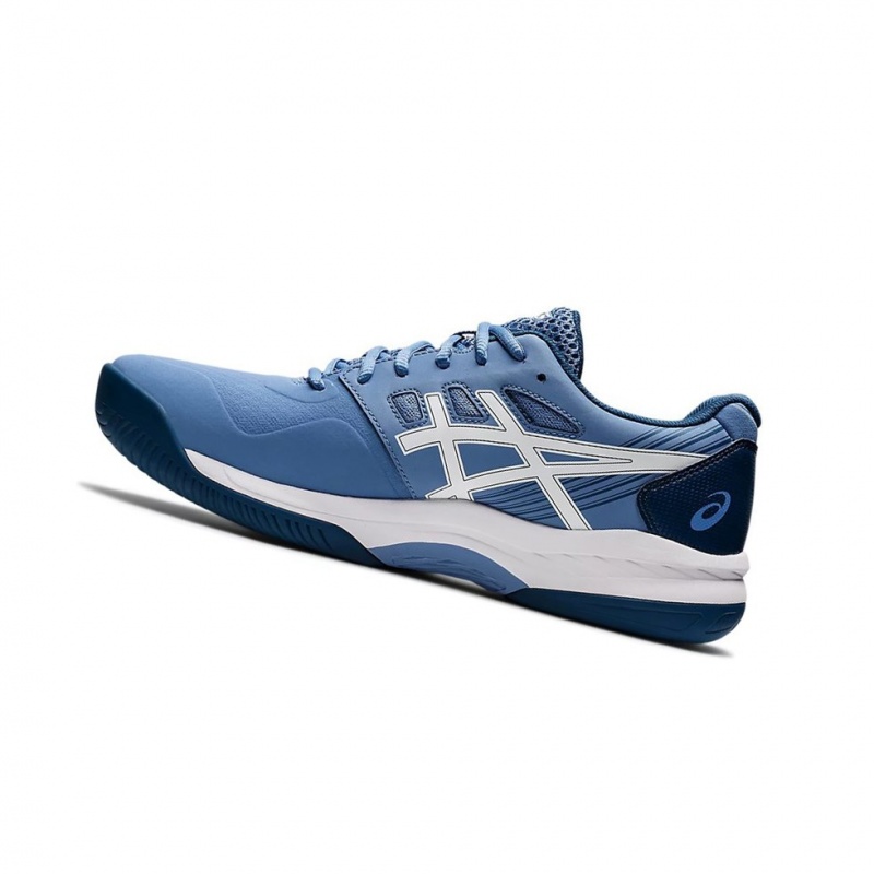 Chaussure Tennis Asics GEL-GAME 8 Homme Bleu Blanche | MUCL01326