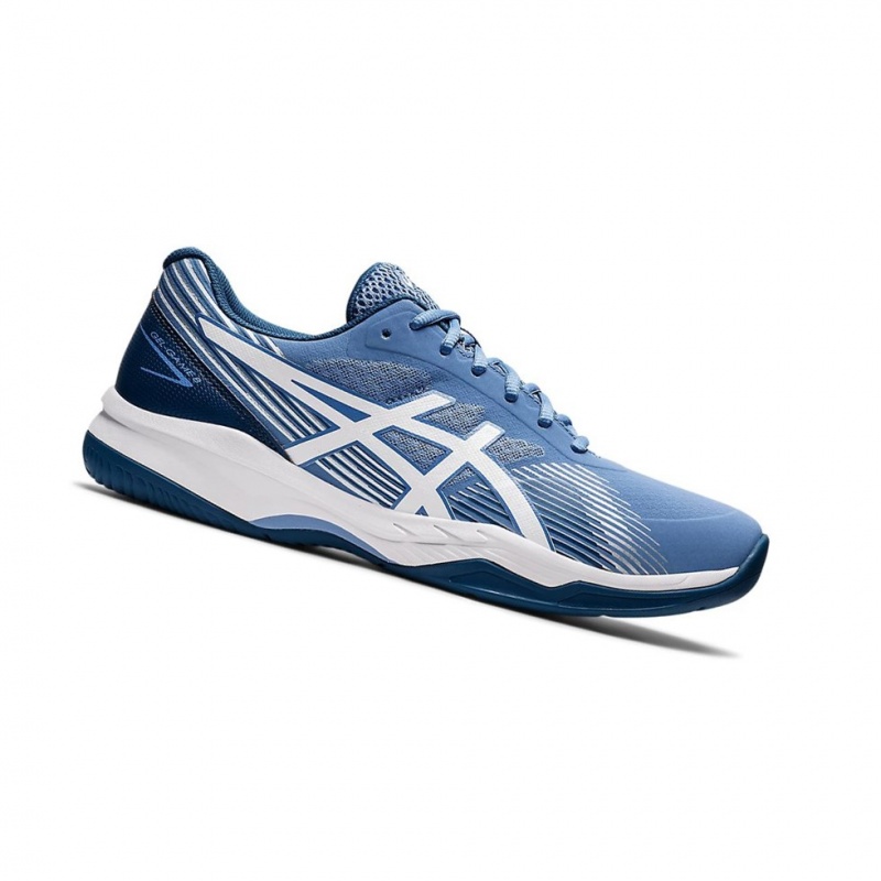 Chaussure Tennis Asics GEL-GAME 8 Homme Bleu Blanche | MUCL01326