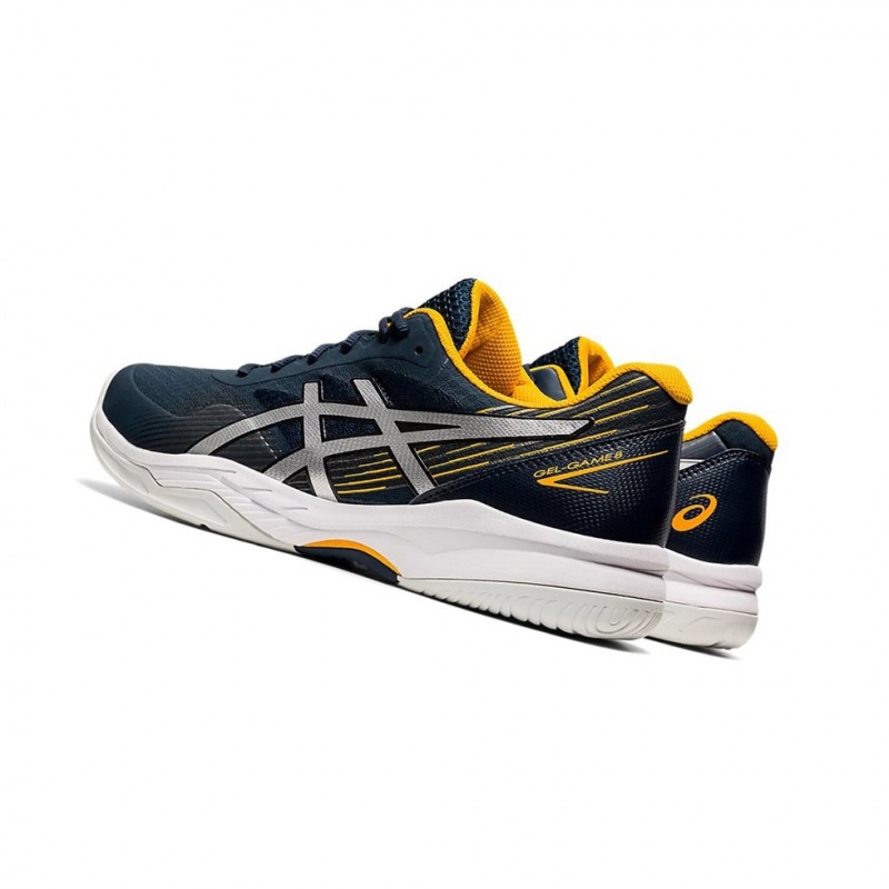 Chaussure Tennis Asics GEL-GAME 8 Homme Bleu Argent | ILMU20965