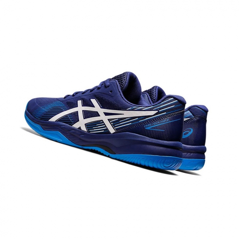 Chaussure Tennis Asics GEL-GAME 8 Homme Bleu Blanche | WGZH73584