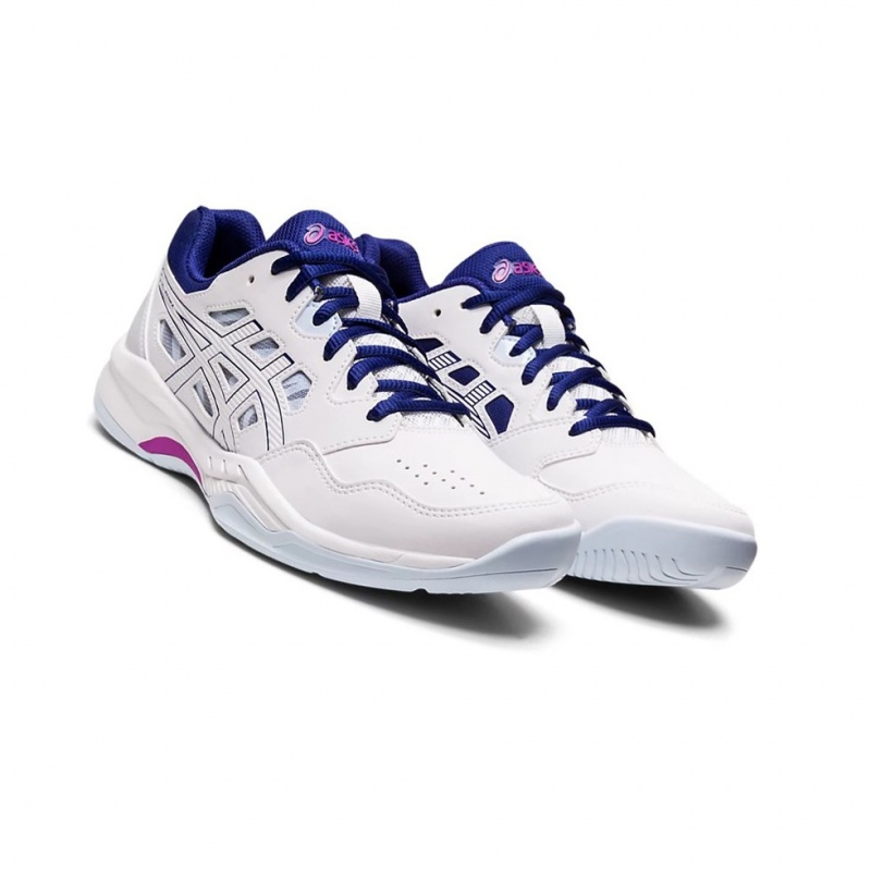 Chaussure Tennis Asics GEL-RENMA Femme Blanche Bleu | GVNM14305