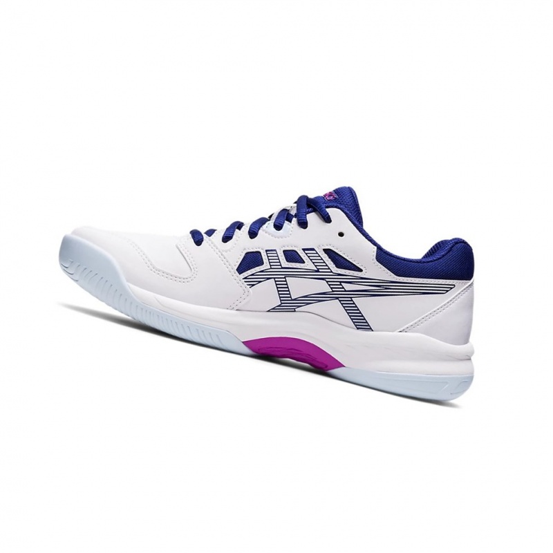 Chaussure Tennis Asics GEL-RENMA Femme Blanche Bleu | GVNM14305