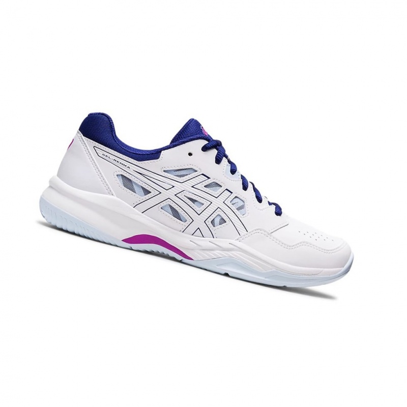 Chaussure Tennis Asics GEL-RENMA Femme Blanche Bleu | GVNM14305