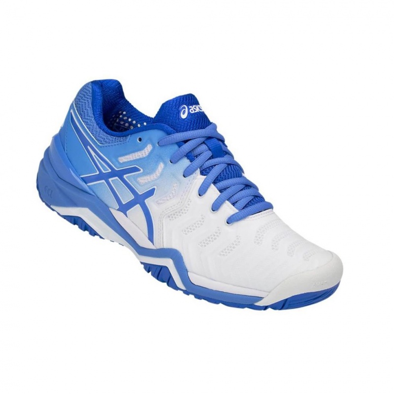 Chaussure Tennis Asics GEL-RESOLUTION 7 Femme Blanche | QSMJ71305