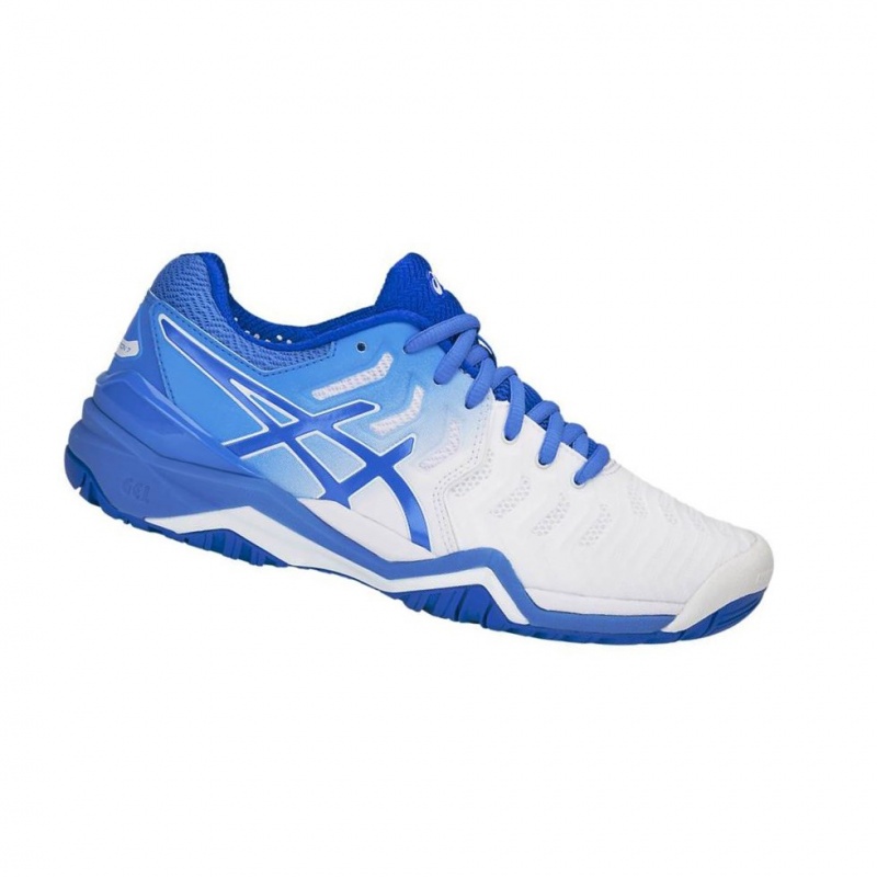 Chaussure Tennis Asics GEL-RESOLUTION 7 Femme Blanche | QSMJ71305