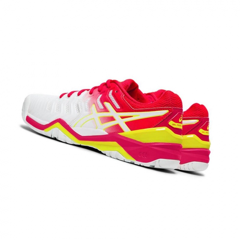 Chaussure Tennis Asics GEL-RESOLUTION 7 Femme Blanche | RDPT31675