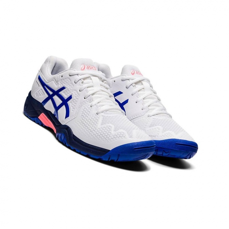 Chaussure Tennis Asics GEL-RESOLUTION 8 Clay GS Enfant Blanche | DHSY27140