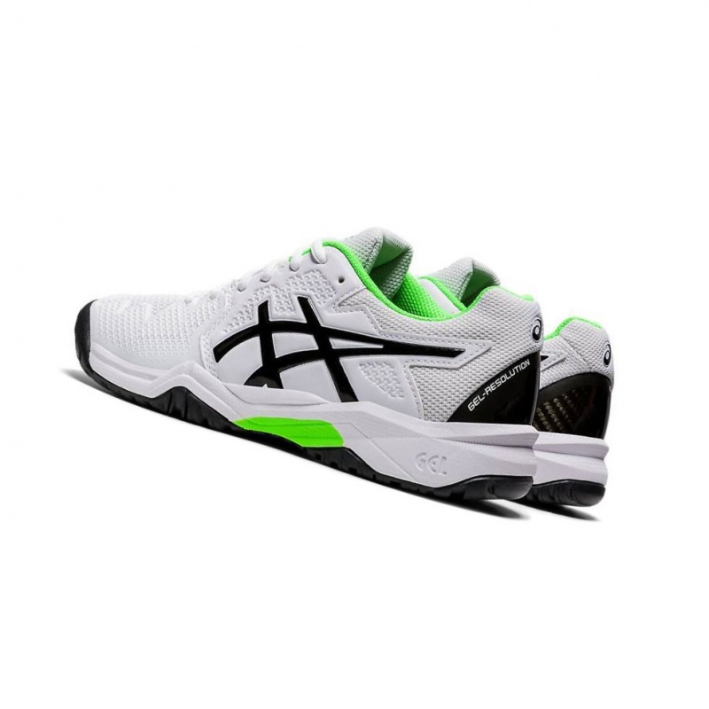 Chaussure Tennis Asics GEL-RESOLUTION 8 Clay GS Enfant Blanche | CQWU40687