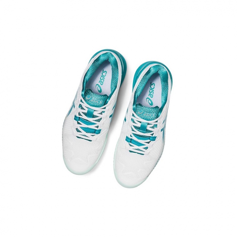 Chaussure Tennis Asics GEL-RESOLUTION 8 (D) Femme Blanche | DWKY58617