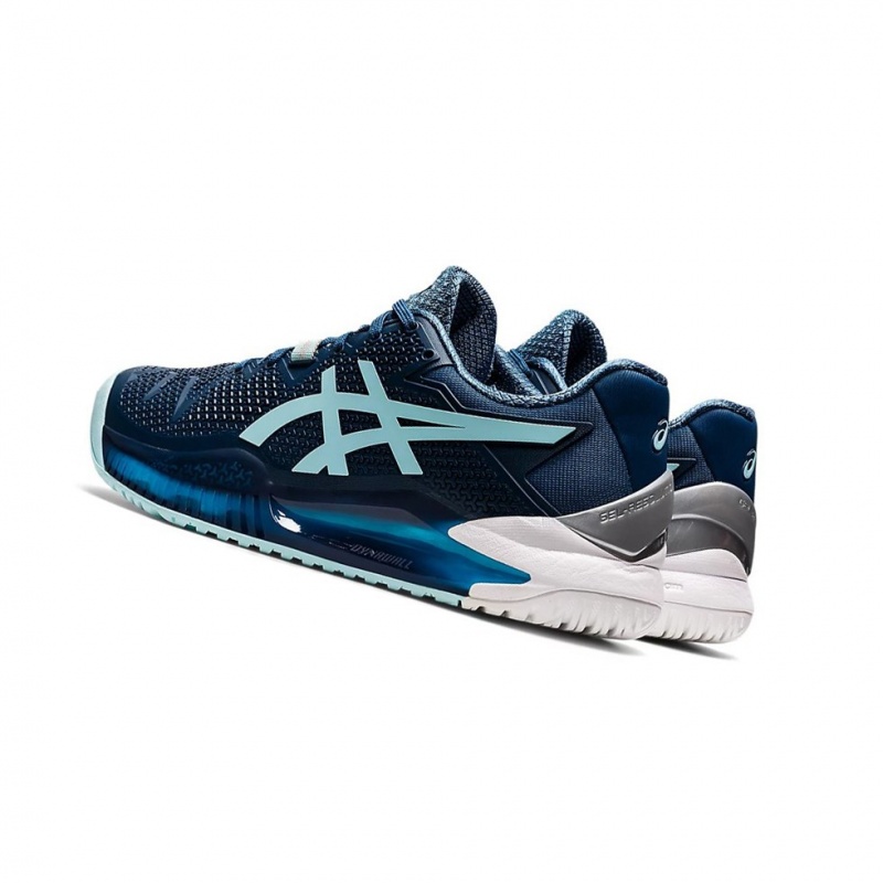 Chaussure Tennis Asics GEL-RESOLUTION 8 (D) Femme Indigo Clair Bleu | YKQS76380