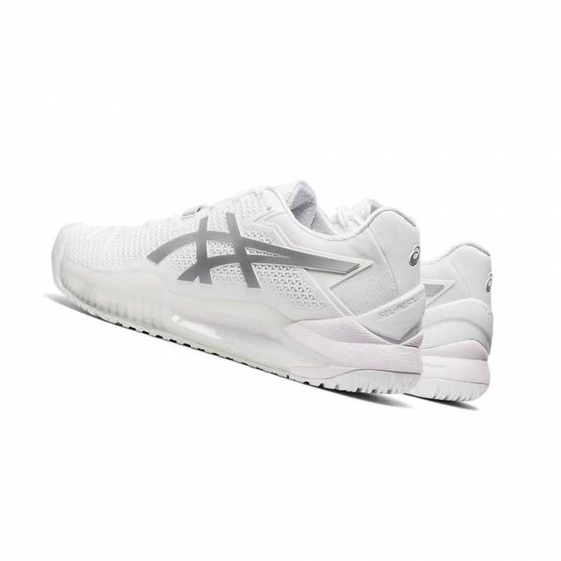 Chaussure Tennis Asics GEL-Resolution 8 Femme Blanche | ZACW62853