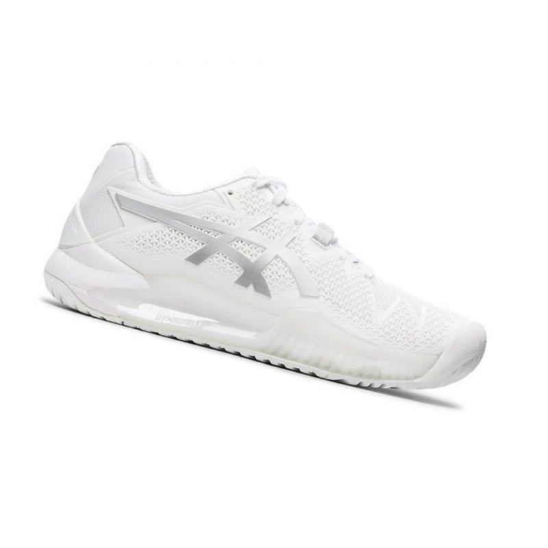 Chaussure Tennis Asics GEL-Resolution 8 Femme Blanche | ZACW62853