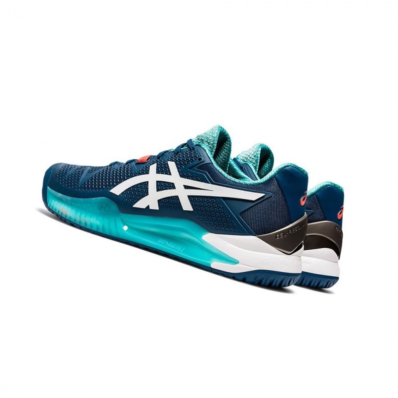 Chaussure Tennis Asics GEL-Resolution 8 Homme Blanche | EMAB72598