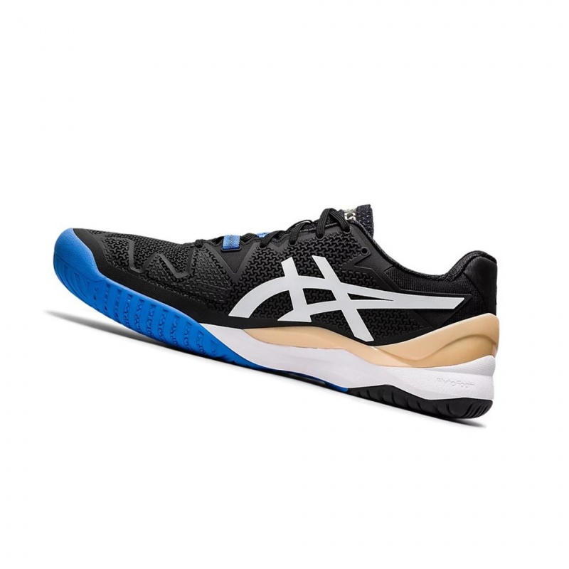 Chaussure Tennis Asics GEL-Resolution 8 Homme Noir Blanche | PLGI95617