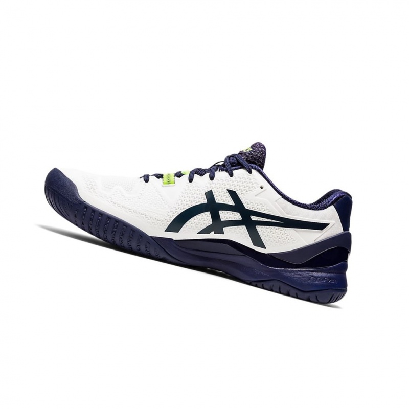 Chaussure Tennis Asics GEL-Resolution 8 Homme Blanche | QYFI09562