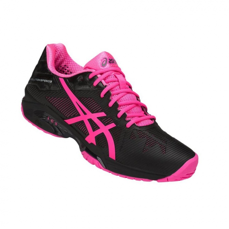 Chaussure Tennis Asics GEL-SOLUTION SPEED 3 Femme Noir | EWBL36802