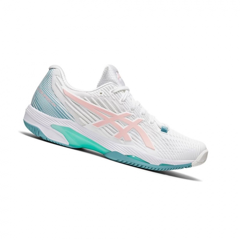 Chaussure Tennis Asics SOLUTION SPEED FF 2 Femme Blanche Rose | HWYA63451