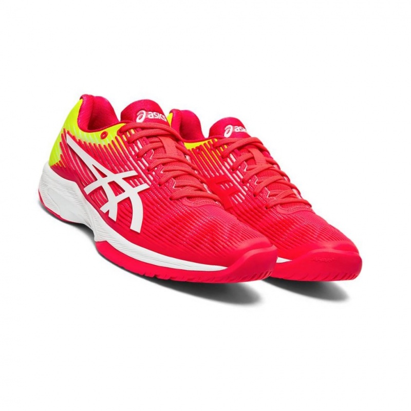 Chaussure Tennis Asics SOLUTION SPEED FF Femme Rouge | PHUT64752