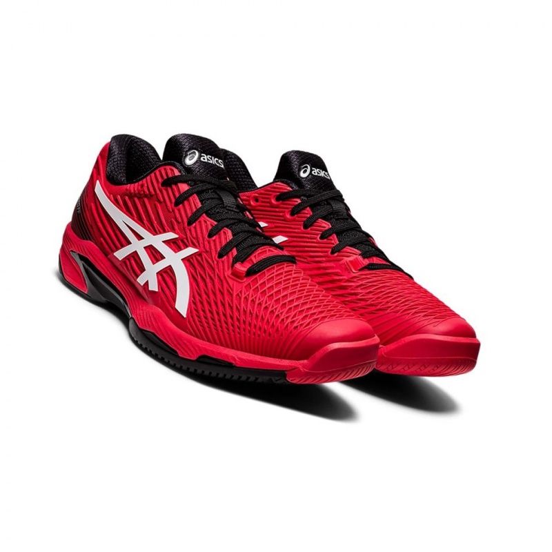 Chaussure Tennis Asics SOLUTION SPEED FF 2 Homme Rouge Blanche | QLPV41867