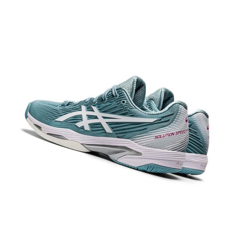 Chaussure Tennis Asics SOLUTION SPEED FF 2 Femme Vert Clair | QXJP92083