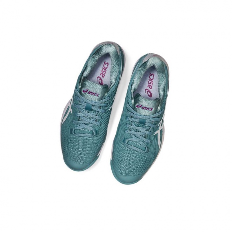 Chaussure Tennis Asics SOLUTION SPEED FF 2 Femme Vert Clair | QXJP92083