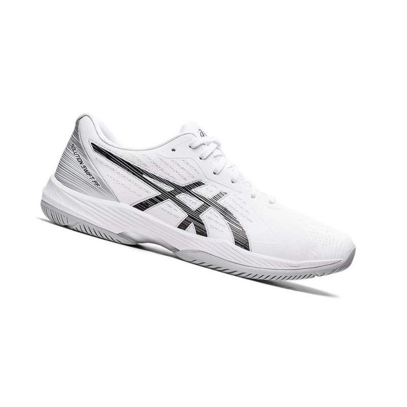 Chaussure Tennis Asics SOLUTION SWIFT FF CLAY Homme Blanche Noir | BFSE01657