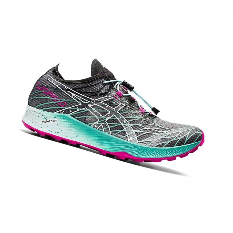 Chaussure Trail Running Asics Fuji Speed Femme Noir | YKSV97406