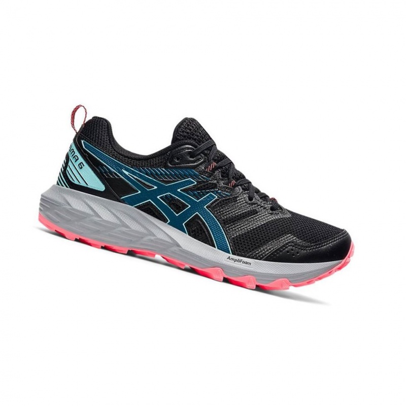 Chaussure Trail Running Asics GEL-SONOMA 6 Femme Noir | BFDK68704