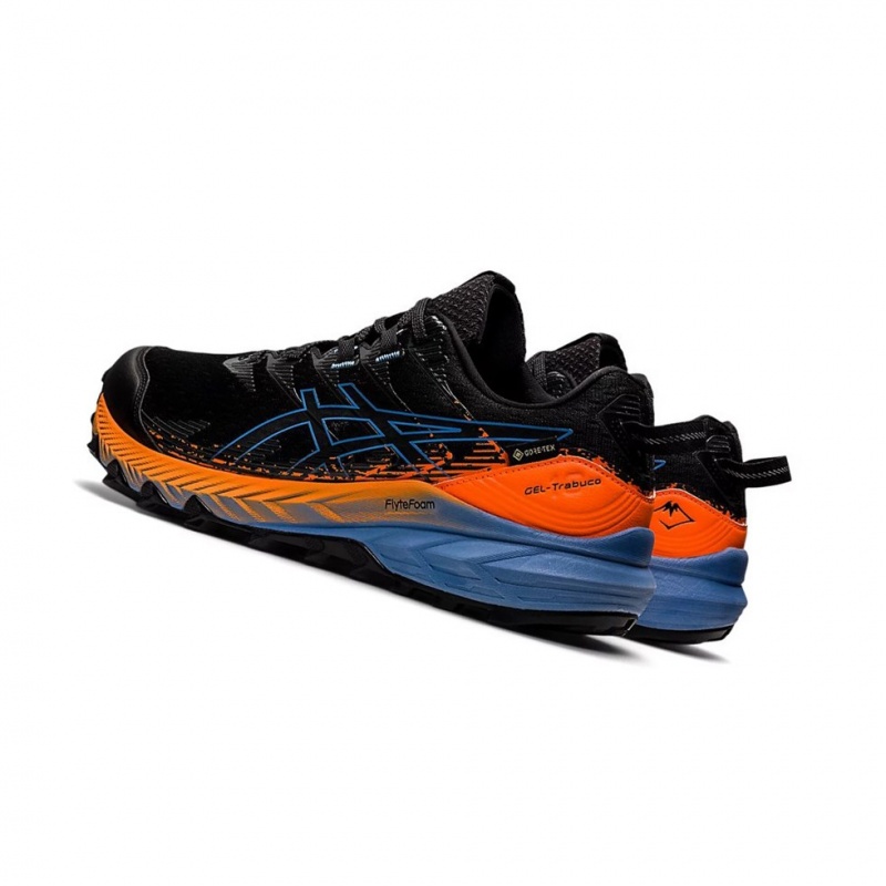 Chaussure Trail Running Asics GEL-Trabuco 10 GTX Homme Noir Bleu | RCJV32075