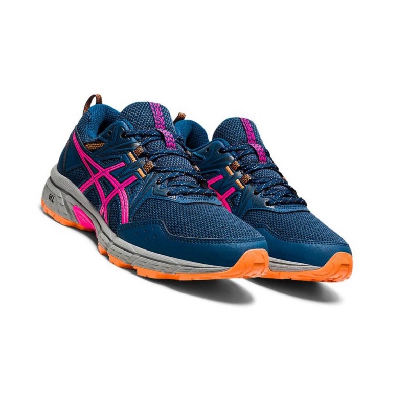 Chaussure Trail Running Asics GEL-VENTURE 8 Femme Bleu Marine | NRSX91740