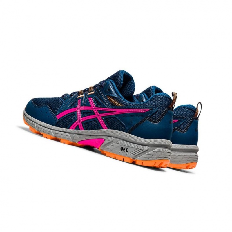 Chaussure Trail Running Asics GEL-VENTURE 8 Femme Bleu Marine | NRSX91740