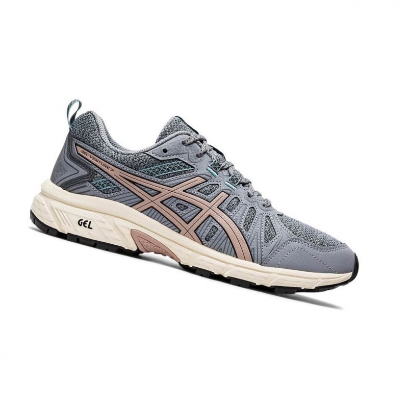 Chaussure Trail Running Asics GEL-VENTURE 7 MX Femme Grise | EVUX34096