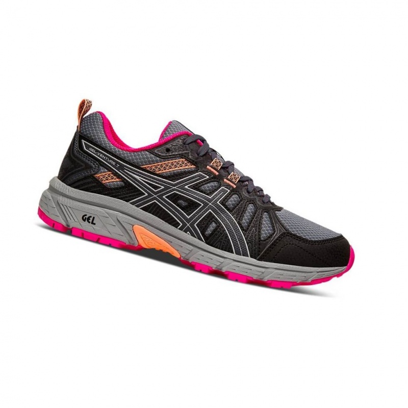 Chaussure Trail Running Asics GEL-VENTURE 7 Trail Femme Noir | QPTK83906