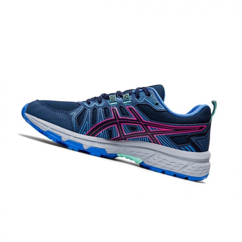 Chaussure Trail Running Asics GEL-VENTURE 7 Trail Femme Bleu Marine | DOHN64379