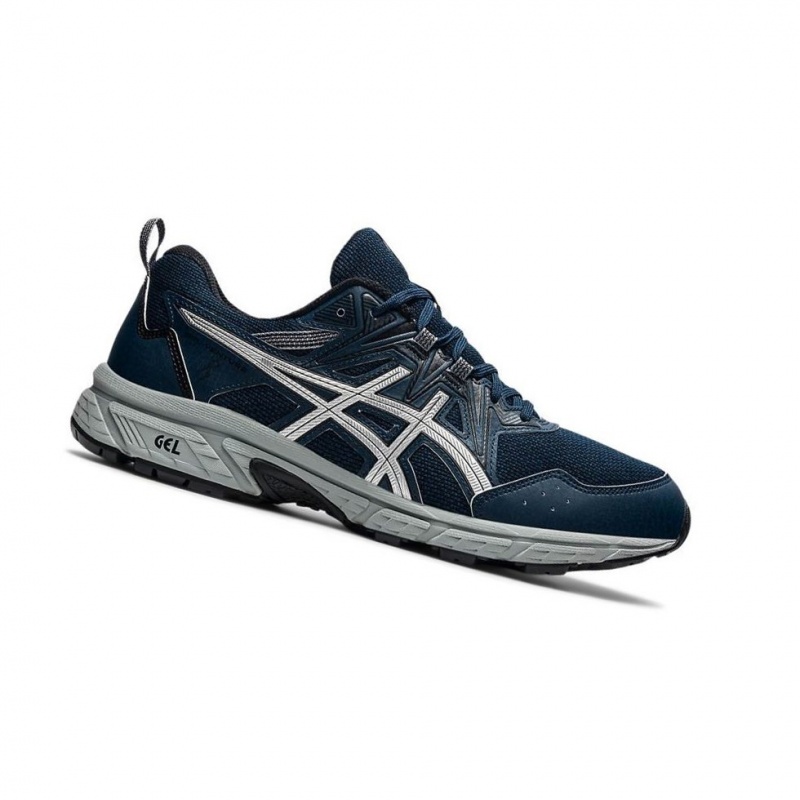 Chaussure Trail Running Asics GEL-VENTURE 8 Homme Bleu Marine | QSEF39245