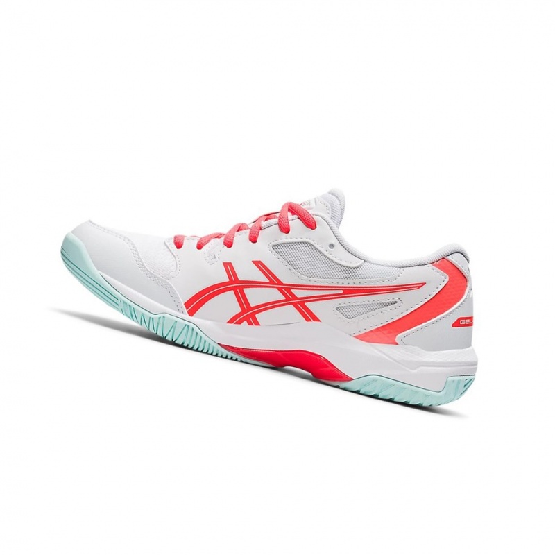 Chaussure Volley Asics GEL-ROCKET 10 Femme Blanche Rouge | ISHU89763