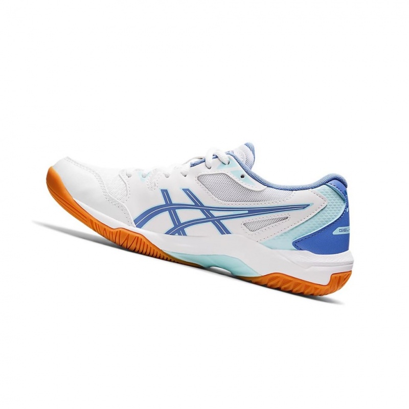 Chaussure Volley Asics GEL-ROCKET 10 Femme Blanche Bleu | GORE40139